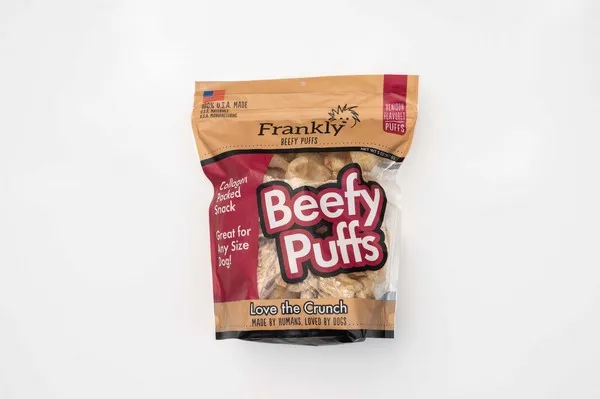 1ea Frankly Beefy Puffs Venison 5 oz. - Treats